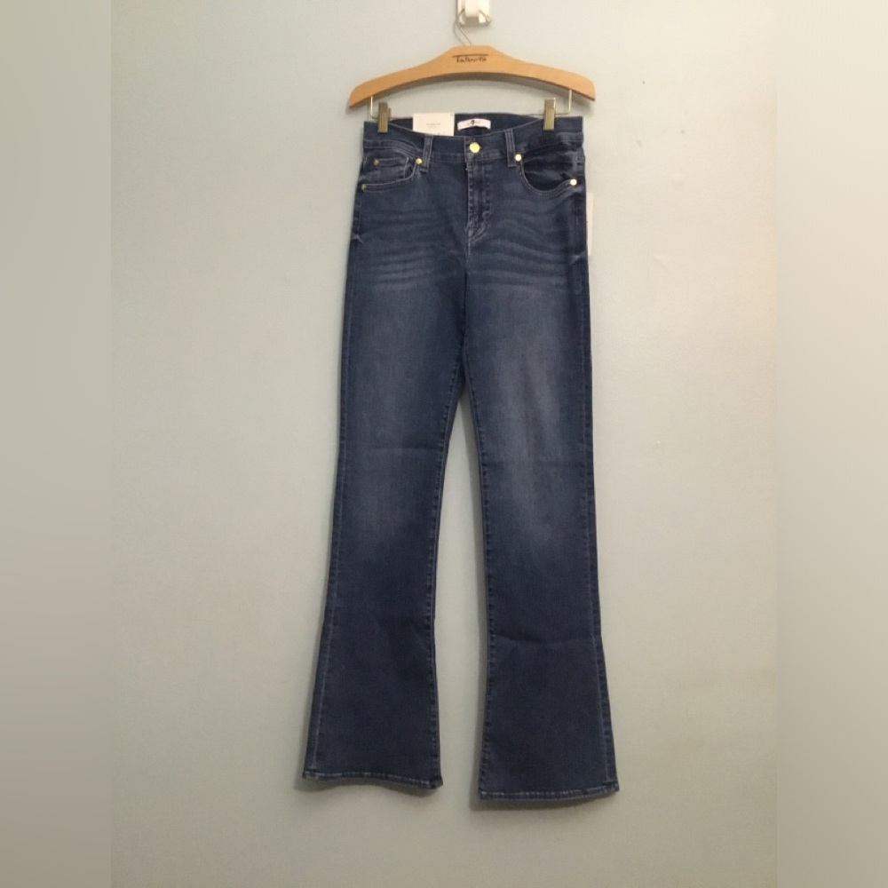 Dark Blue High-Rise Flared Women's Jeans